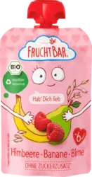 FruchtBar Quetschie Bio Hab dich lieb Himbeere Banane Birne ab 6 Monaten