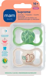 mam Schnuller Supreme gr&uuml;n/grau 16+ Monate