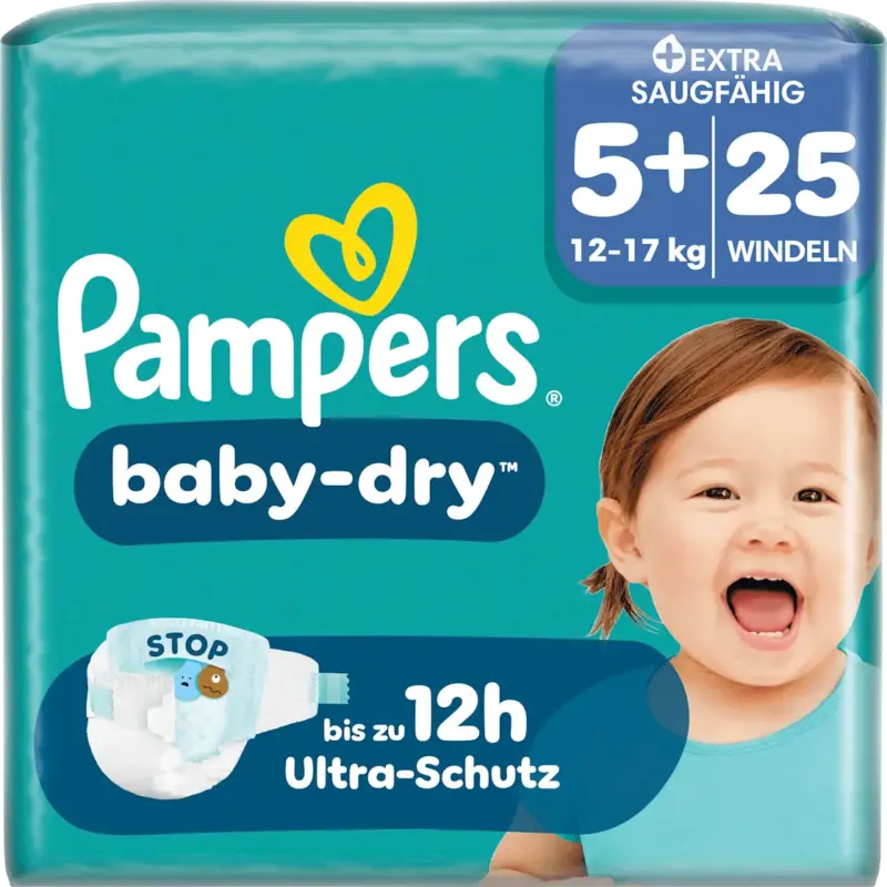 Pampers Windeln Baby-Dry Gr. 5+ (12-17 kg)