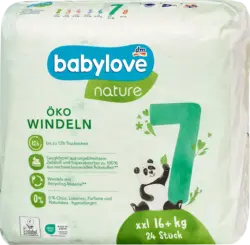 babylove nature Windeln &Ouml;ko Gr. 7 XXL (16+ kg)