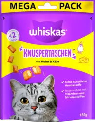 Whiskas Katzenleckerli Knuspertaschen mit Huhn & K&auml;se