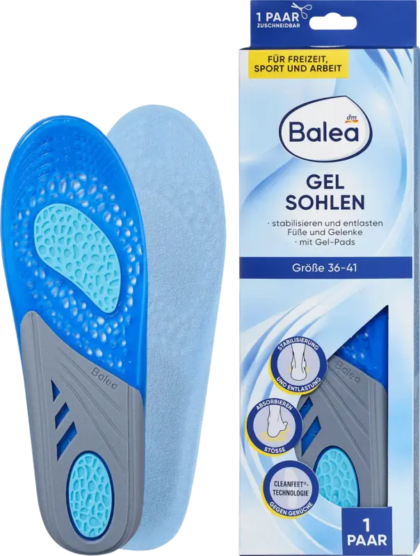 Balea Gel Einlegesohlen Gr. 36-41 (1 Paar)