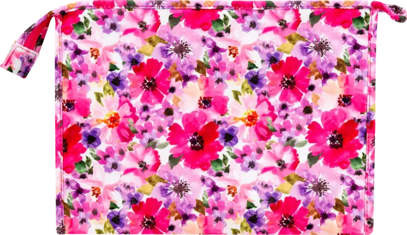 PARSA BEAUTY Kulturbeutel gro&szlig; mit Blumen