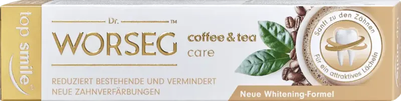 Dr. WORSEG Zahnpasta Top Smile Coffee & Tea Care