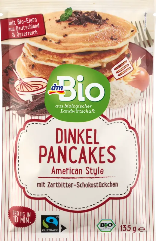 dmBio Backmischung Dinkel Pancakes American Style