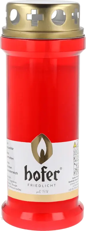 hofer Grablicht Brenner rot