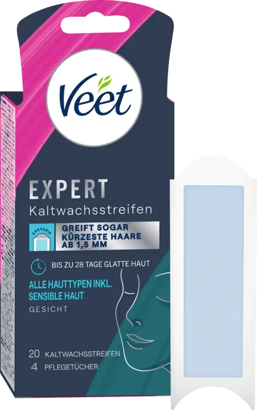 Veet Kaltwachsstreifen Gesicht