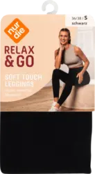 nur die Relax & Go Leggings Soft Touch schwarz, Gr. 36/38
