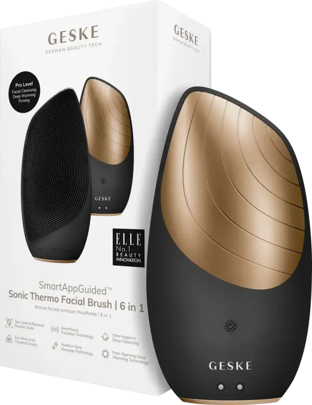 GESKE Gesichtsreinigungsb&uuml;rste 6in1 Sonic Thermo