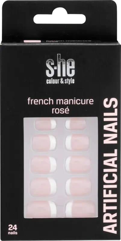 s-he colour&style K&uuml;nstliche N&auml;gel French Manicure Ros&eacute;