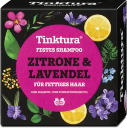 Tinktura Festes Shampoo Zitrone & Lavendel fettiges Haar