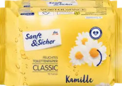 Sanft&Sicher Feuchtes Toilettenpapier Classic Kamille