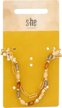 dm drogerie markt s-he stylecollection Armb&auml;nder 2in1 Gold Mehrfarbig