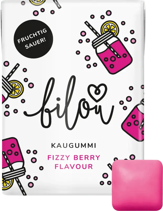 bilou Kaugummi Fizzy Berry Flavour