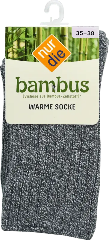 nur die Boots Socke mittelgrau, Gr. 35-38 (1 Paar)