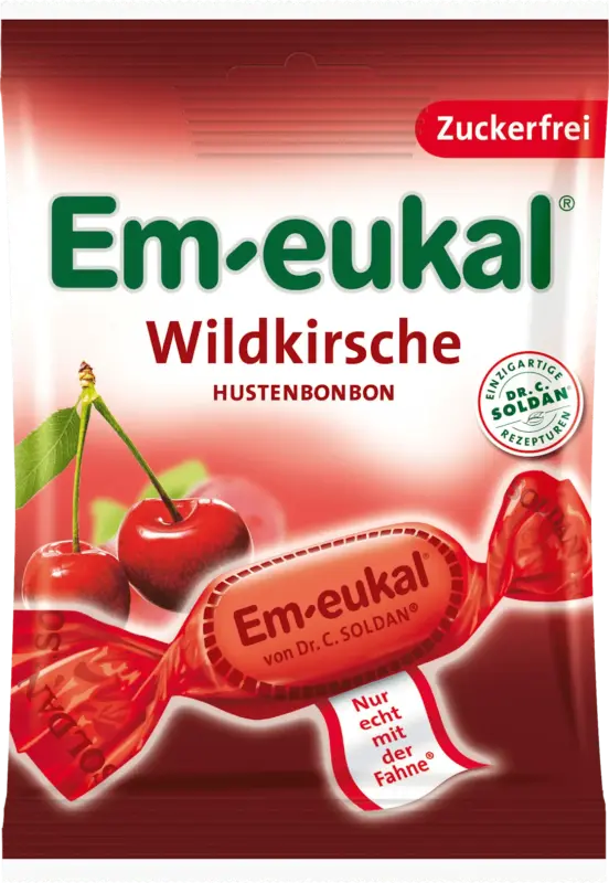 Em-eukal Hustenbonbons Wildkirsche zuckerfrei