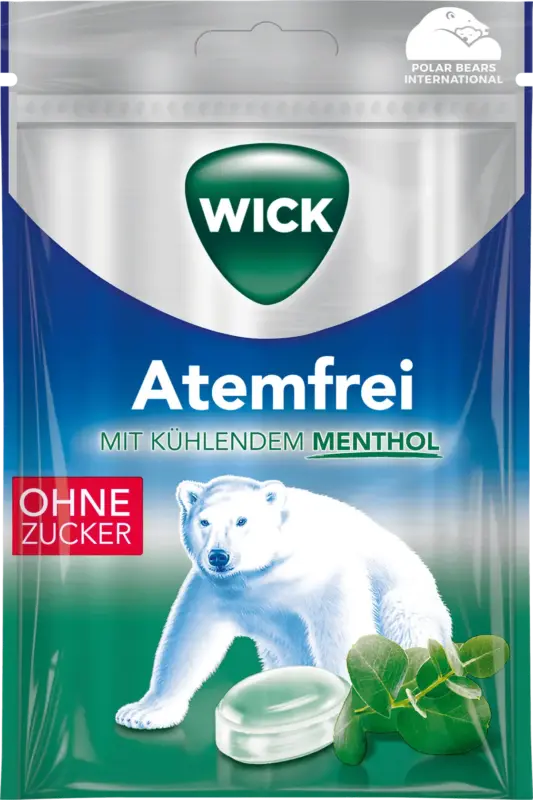 WICK Bonbons Atemfrei mit Menthol zuckerfrei