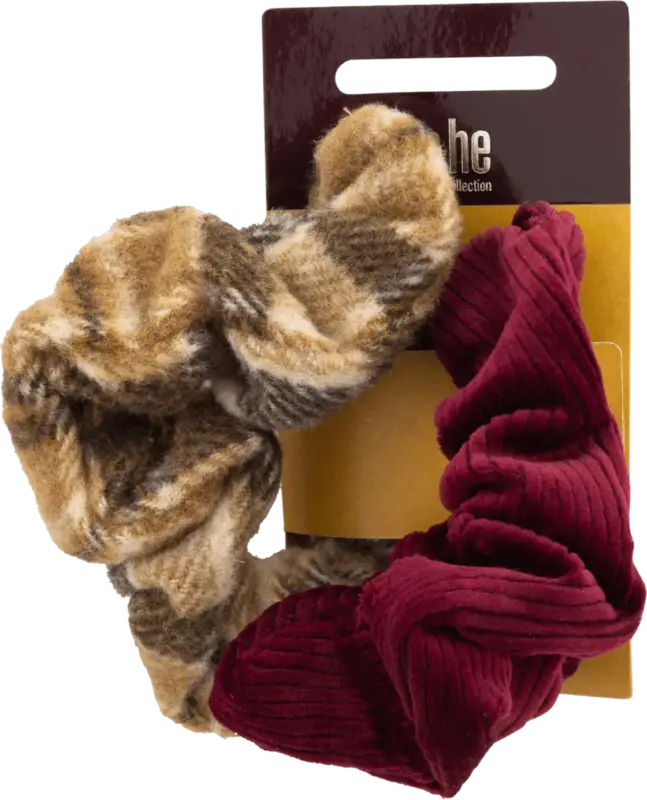 s-he stylecollection Scrunchies kariert und rot