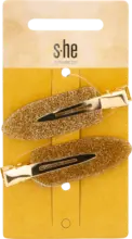 dm drogerie markt s-he stylecollection Haarspangen gold glitzer