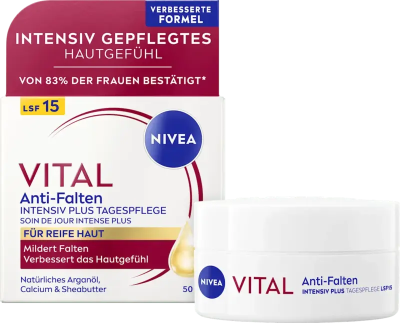 NIVEA Gesichtscreme Vital Anti-Falten Intensiv Plus LSF15