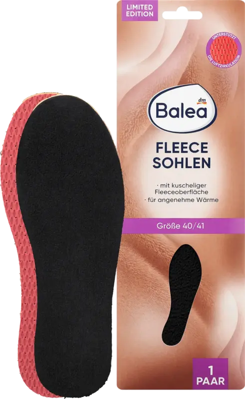 Balea Einlegesohlen Fleece Gr. 40/41