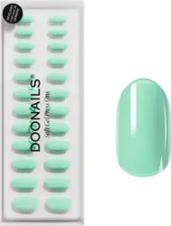 Doonails K&uuml;nstliche N&auml;gel Press Ons Medium Round Cute Cucumber