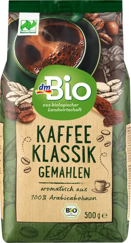 dmBio Kaffee Klassik Gemahlen