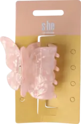 s-he stylecollection Haarklammer rosa im Schmetterlings-Design