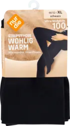 nur die Strumpfhose Wohlig Warm schwarz 100 DEN, Gr. XL