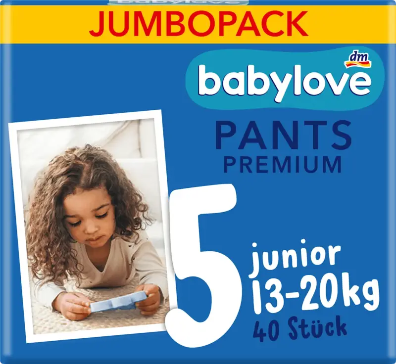 babylove Baby Pants Premium Gr. 5 Junior (13-20 kg) Jumbopack