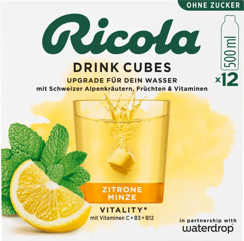 Ricola Getr&auml;nkew&uuml;rfel Saft Zitrone Minze