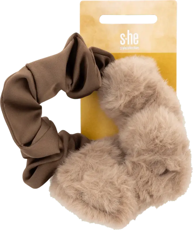 s-he stylecollection Scrunchies beige Teddy