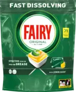 dm drogerie markt FAIRY Geschirrsp&uuml;l-Tabs All in One Original Zitrone