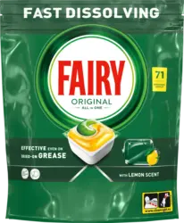 FAIRY Geschirrsp&uuml;l-Tabs All in One Original Zitrone