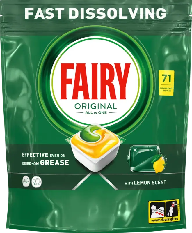 FAIRY Geschirrsp&uuml;l-Tabs All in One Original Zitrone