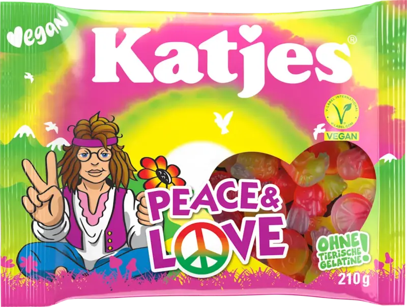 Katjes Fruchtgummi Peace & Love