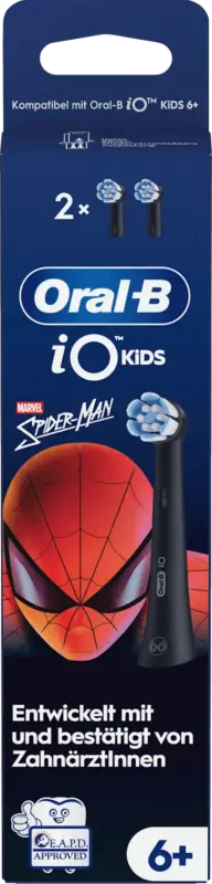 Oral-B Aufsteckb&uuml;rsten iO Sanfte Reinigung Kinder Spiderman, ab 6 Jahren