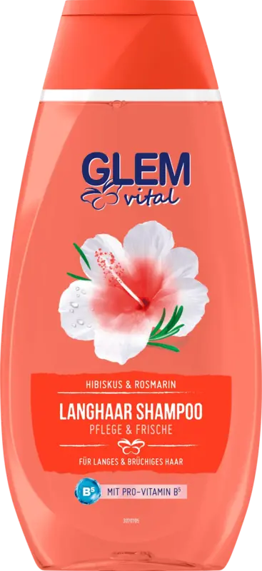 Schwarzkopf GLEM vital Shampoo Langhaar Hibiskus & Rosmarin