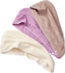 ebelin Haarturban Mikrofaser sortiert