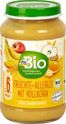 dmBio Frucht & Getreide mit Fr&uuml;chte-Allerlei und Vollkorn