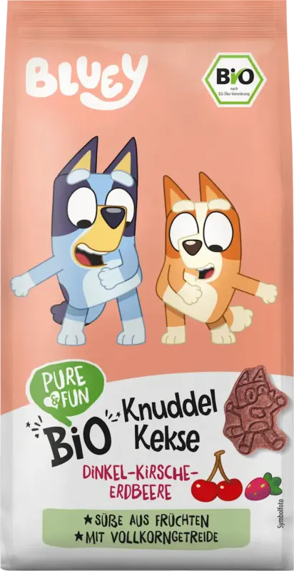PURE & FUN Kinderkekse Knuddel Dinkel-Kirsche-Erdbeere ab 12 Monaten