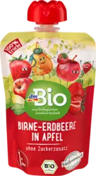 dmBio Quetschie Birne-Erdbeere in Apfel ab 1 Jahr