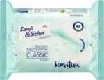 dm drogerie markt Sanft&Sicher Feuchtes Toilettenpapier Classic Sensitive