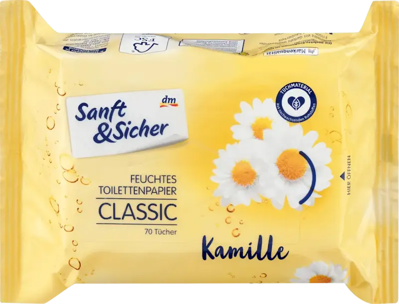 Sanft&Sicher Feuchtes Toilettenpapier Classic Kamille