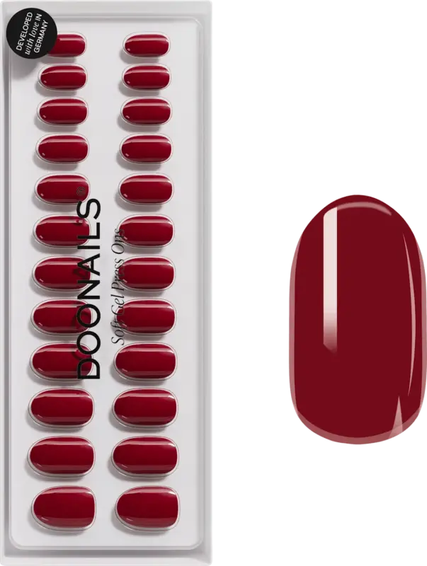 Doonails K&uuml;nstliche N&auml;gel Press Ons Medium Round Heartbreaker