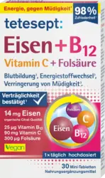 tetesept Tabletten Eisen + B12 + C + Fols&auml;ure