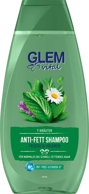 Schwarzkopf GLEM vital Shampoo Anti-Fett 7 Kr&auml;uter