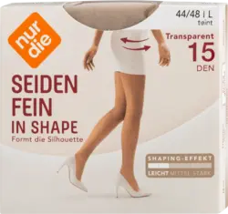 nur die Seidenfein in Shape Strumpfhose teint 15 DEN, Gr. 44/48
