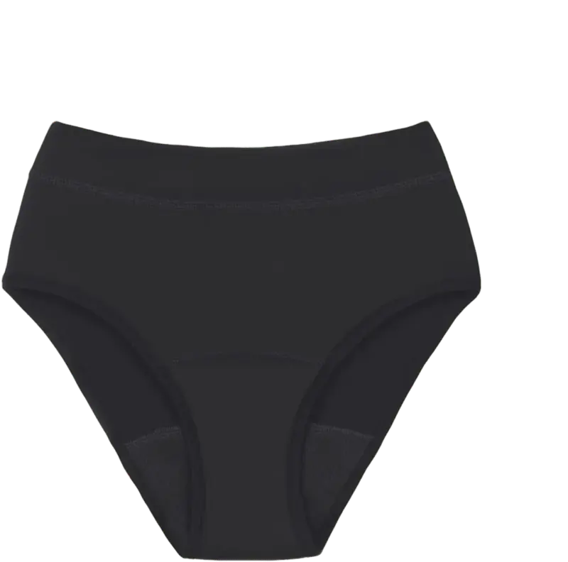 snuggs Periodenunterw&auml;sche Hugger extrastark schwarz Gr. S