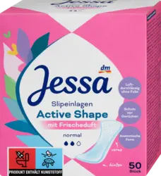 Jessa Slipeinlagen Active Shape Normal mit Frischeduft